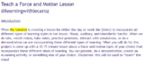 Force and Motion Project- Teach a Science Lesson Student Driven Assessment