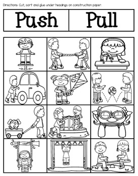 Force and Motion - Push and Pull Activity Assessment | TpT