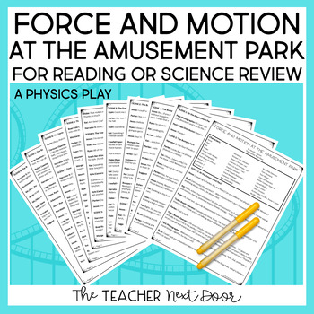 Preview of Force and Motion Reader's Theater | Physics Science Play | Fluency Practice