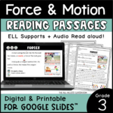 Force and Motion Reading Passages | Topic 1: Forces