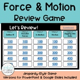 Force and Motion Review Game - Jeopardy Style Game Show (S