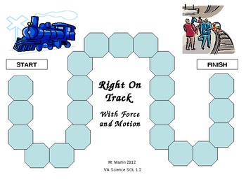 Preview of Force and Motion Review Game for Elementary School Students