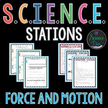 Preview of Force and Motion S.C.I.E.N.C.E. Stations Bundle