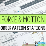 Force and Motion Scenarios Observation Stations | 5th Grad
