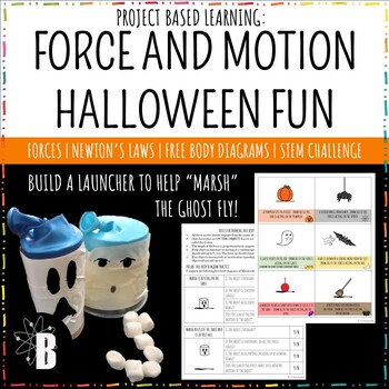 Preview of Force and Motion Science Activity: Halloween Marshmallow Launcher