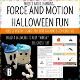 Force and Motion Science Activity: Halloween Marshmallow Launcher