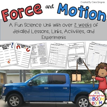 Preview of First Grade Force and Motion: Push, Pull, Gravity Unit