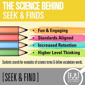 Force and Motion Seek and Find Science Doodle Page by EzPz-Science