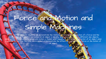 Force and Motion/Simple Machines by STEMtastic Elementary | TPT