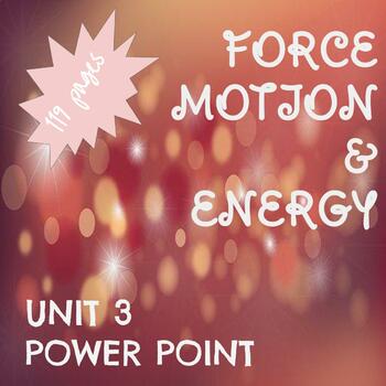 Preview of 6th Grade Science Force and Motion Whole Unit Activities PowerPoint