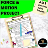 Force and Motion Trivia Board Game Project | Physical Science Unit