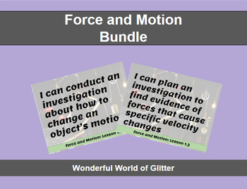 Preview of Force and Motion  Unit Bundle Middle School Science