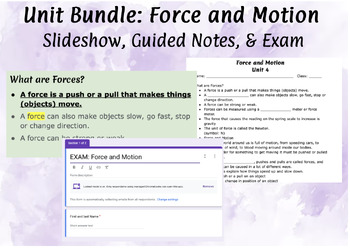 Preview of Force and Motion Unit Bundle TN Science