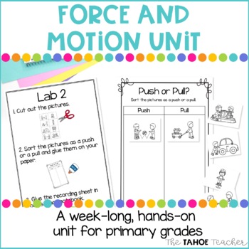 Preview of Force and Motion Unit | Science Centers for Primary Grades