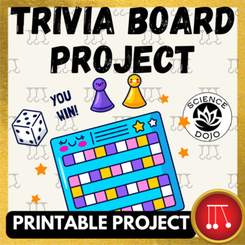 Preview of Force and Motion Unit Trivia Board Game Printable