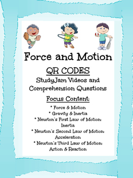 Preview of Force and Motion Videos and Comprehension Questions