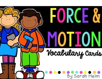 Preview of Force and Motion Science Vocabulary Cards