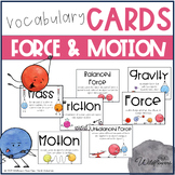 Force and Motion Vocabulary Cards/Posters - Boost Learning