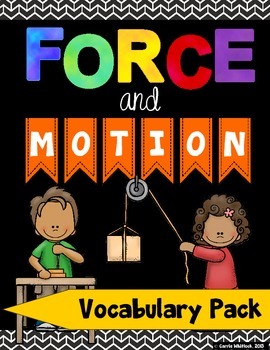 Preview of Force and Motion: Vocabulary Pack