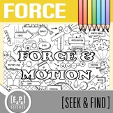 Force and Motion Vocabulary Search Activity | Seek and Fin