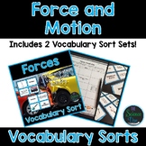 Force and Motion Vocabulary Sort Sets