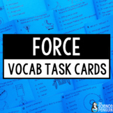 Force and Motion Vocabulary Task Cards | Gravity, Friction