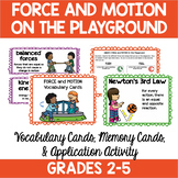 Force and Motion:  Vocabulary, Game, and  Application Activities