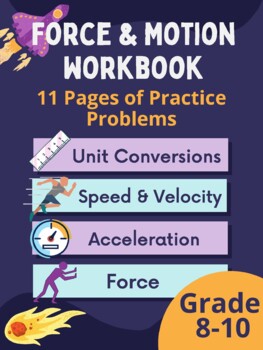 Preview of Force and Motion Workbook | Answer Key | Distance Learning | STEM