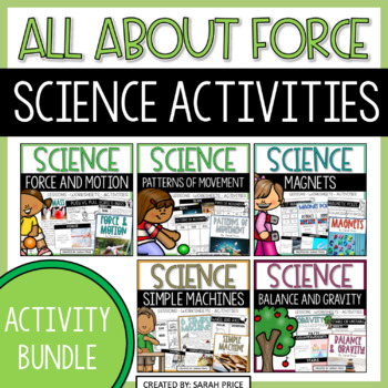 Preview of Force and Motion Worksheets | Push and Pull Gravity Magnets Science Experiments