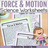 Force and Motion Worksheets and Reading Passages - 2nd and 3rd Grade Activities