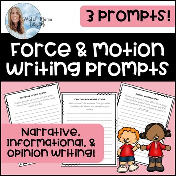 Preview of Force and Motion Writing Prompts
