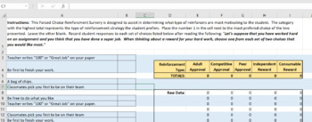 Preview of Forced Choice Reinforcement Survey