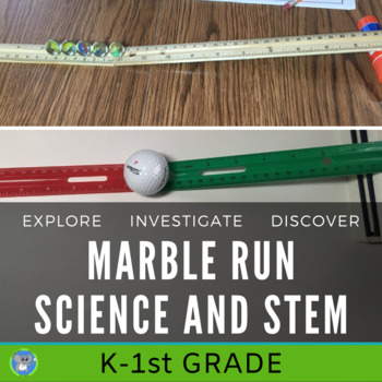 Preview of Forces And Motion Unit | Grade K And 1 | Marble Run Science And STEM