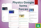 Forces Google forms. Self marking GCSE Physics. Distance l