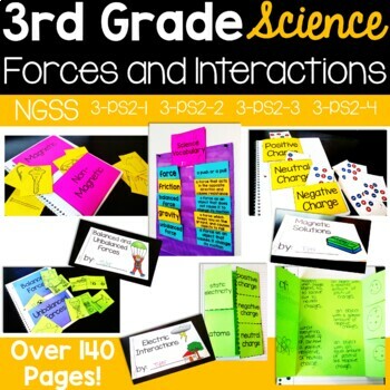 Preview of 3rd Grade Force and Motion Activities Balanced Unbalanced Forces Magnets NGSS