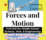 Forces & Motion Unit for Middle School Science, Technology