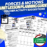 Forces & Motions Lesson Plan Guide for NGSS Science, BACK 