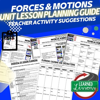 Preview of Forces & Motions Lesson Plan Suggestions Physical Science Lesson Plans