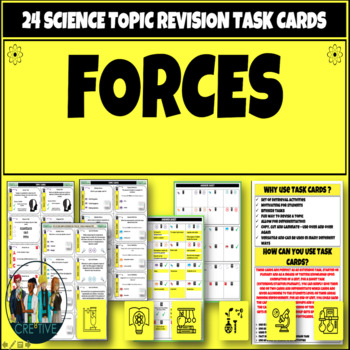 Preview of Forces Physics Task Cards