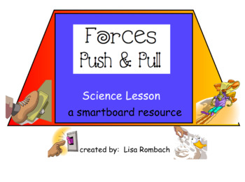 Forces, Push and PUll Science SmartBoard Lesson Primary Grades by Lisa