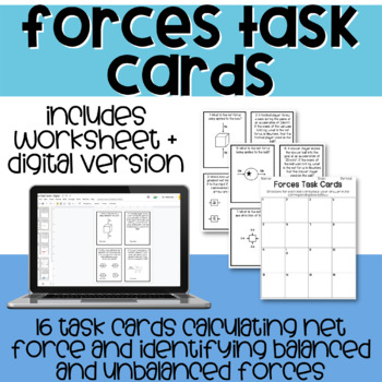 Preview of Forces Task Cards