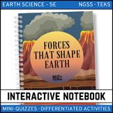 Forces That Shape Earth Science Interactive Notebook