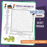 Forces Word Search Puzzle Push Pull Vocabulary Activity Sc