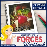 Forces Workbook & PowerPoint | Physics Newton's Laws & For