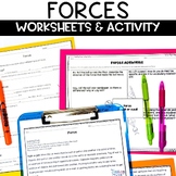 Forces Worksheets and Reading Passages