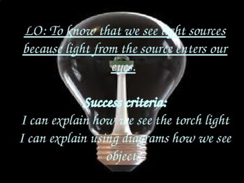 Preview of Forces and Light Science Topic Powerpoints Word documents Quiz