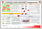 Forces and Magnets Knowledge Organizer! (for Grades 2-3)