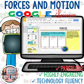 Preview of Forces and Motion Digital Interactive Notebook