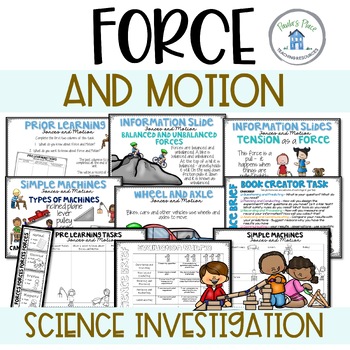 Preview of Force and Motion Push and Pull Investigation Activities and PowerPoint