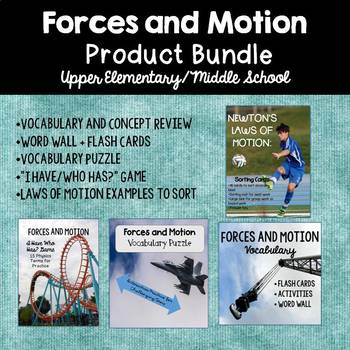 Preview of Forces and Motion 4-Product Bundle